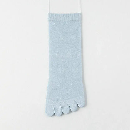 Plusock Sheer Polka Dot Toe Quarter Alignment Socks(3 Pairs) - Blue - EU35-39(US2-6) - image 7