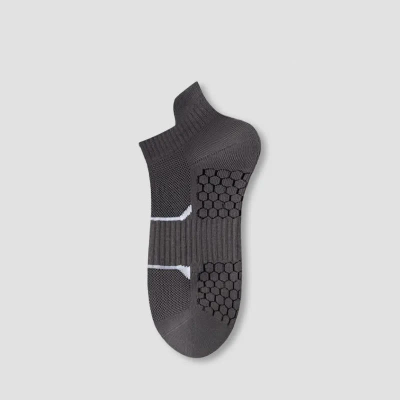 Plusock Breathable Grip Ankle Socks(6 Pairs) - Dark Gray - EU38-44(US5-10) - image 8