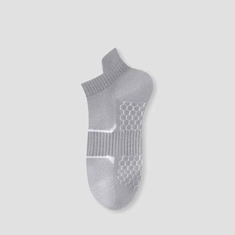 Plusock Breathable Grip Ankle Socks(6 Pairs) - Light Gray - EU38-44(US5-10) - image 6