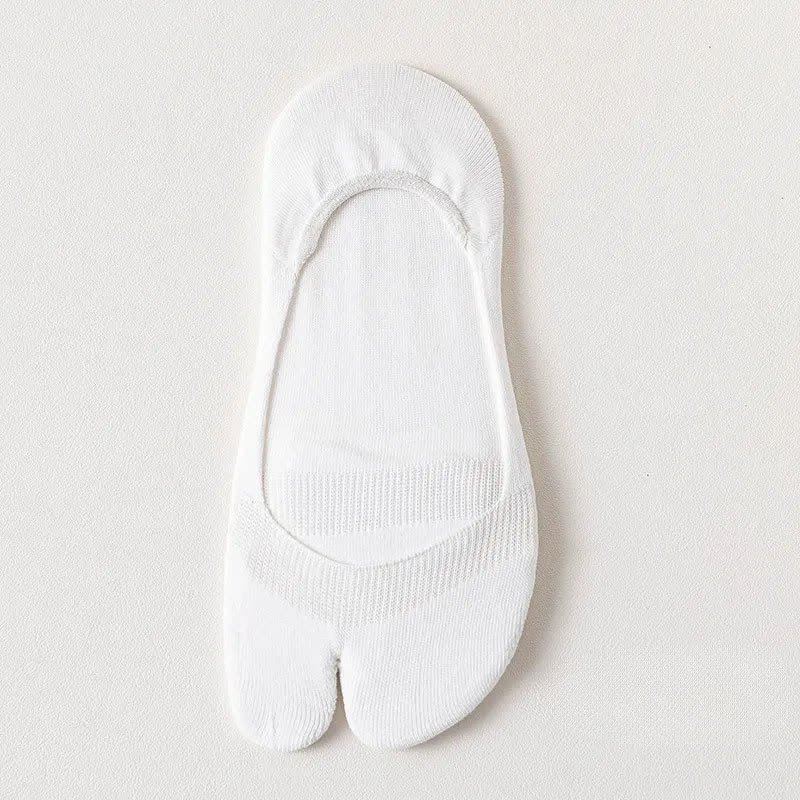 Plusock Soft Tabi No Show Socks(3 Pairs) - White - EU36-39(US3-6) - image 11