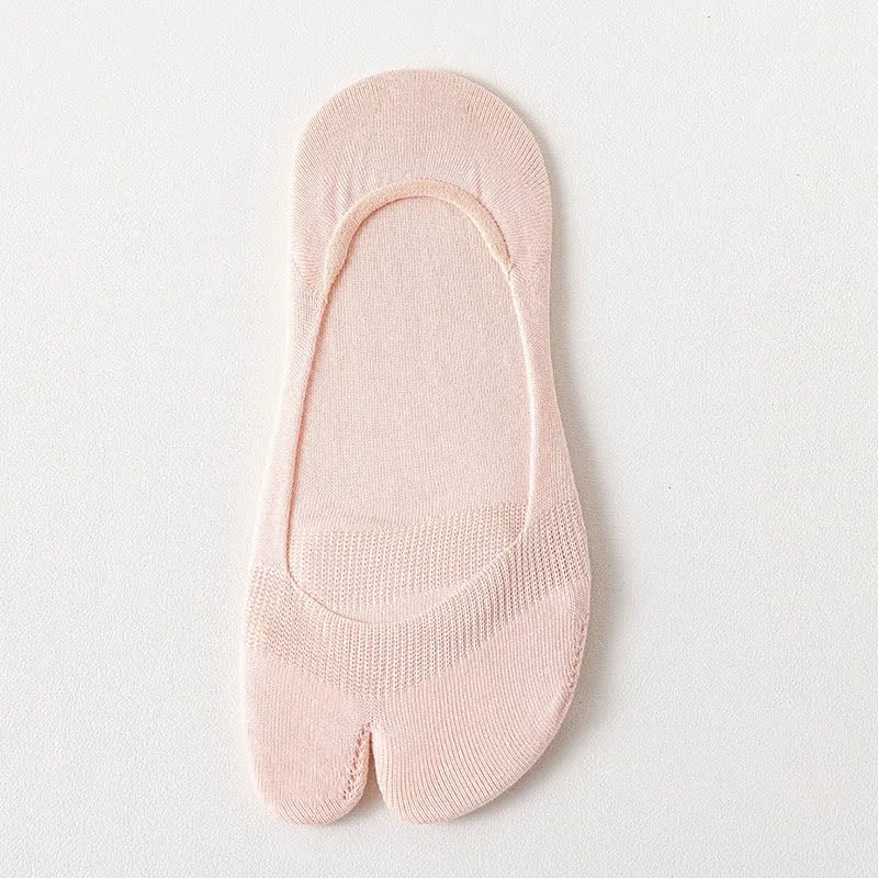 Plusock Soft Tabi No Show Socks(3 Pairs) - Pink - EU36-39(US3-6) - image 9