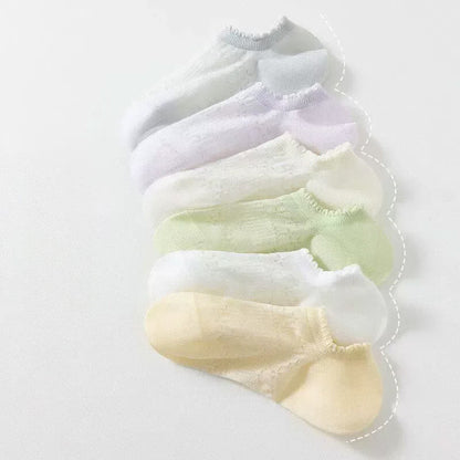 Plusock Sheer Floral No Show Socks(6 Pairs) - Multicolor - EU35-39(US2-6) - image 5