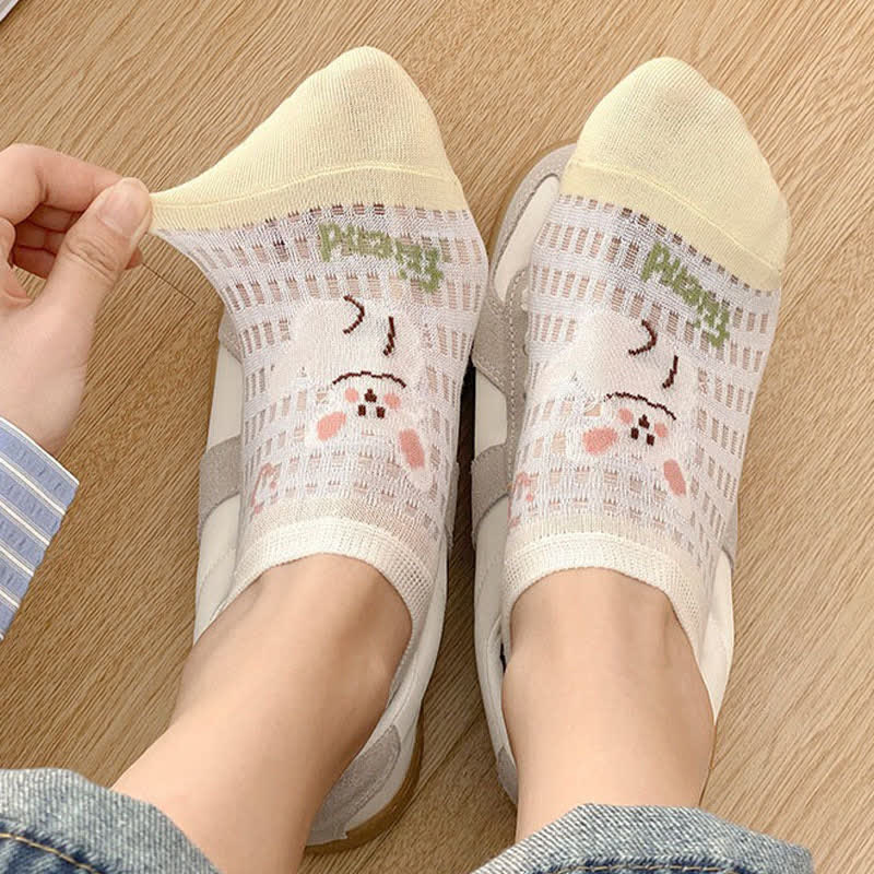 Plusock Cute Breathable No Show Socks (5 Pairs) - image 6