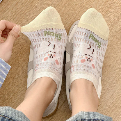 Plusock Cute Breathable No Show Socks (5 Pairs) - image 6