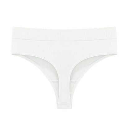 Plusock Soft Stretch Seamless Thong Panties(5 Packs) - White - 3XL - image 12