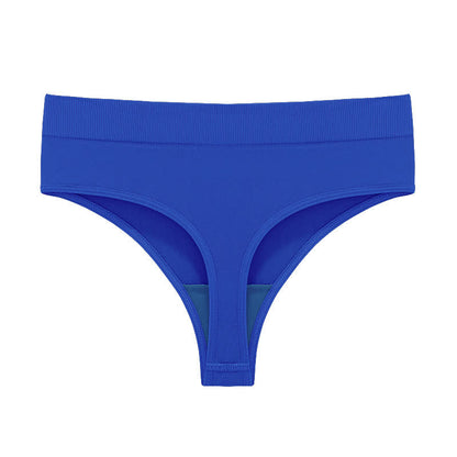 Plusock Soft Stretch Seamless Thong Panties(5 Packs) - Royal Blue - 3XL - image 16
