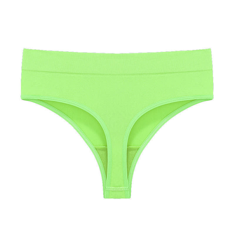 Plusock Soft Stretch Seamless Thong Panties(5 Packs) - Light Green - 3XL - image 19