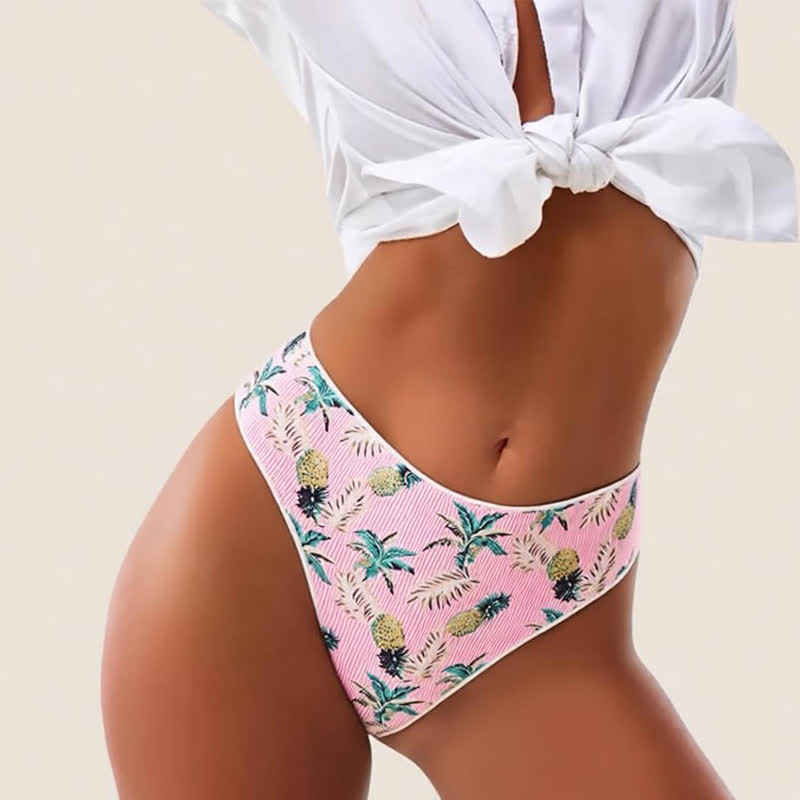 Plusock Soft Gingham Thong Panties(3 Packs) - image 0