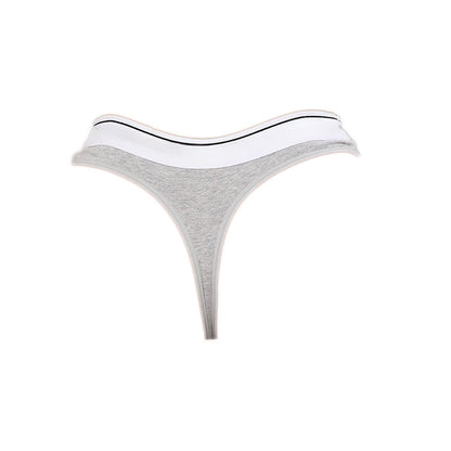 Plusock Low Rise Contrast Trim Thong(5 Packs) - Grey - XL - image 9