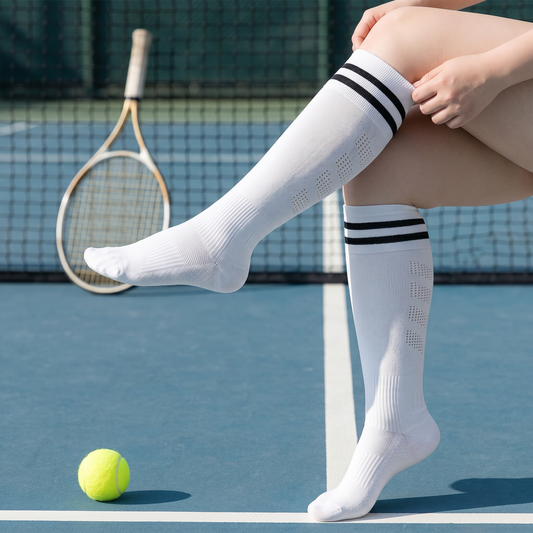 Plusock Mesh Stripe Compression Socks(2 Pairs) - image 0
