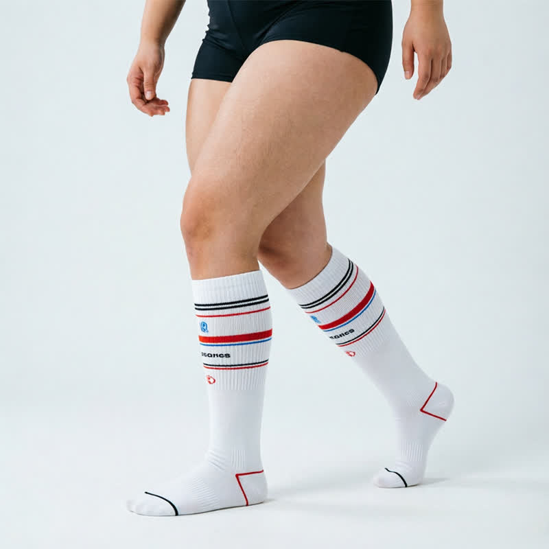 Plusock Colorblock Stripe Compression Socks(2 Pairs) - image 6