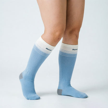 Plusock Colorblock Stripe Compression Socks(2 Pairs) - image 4