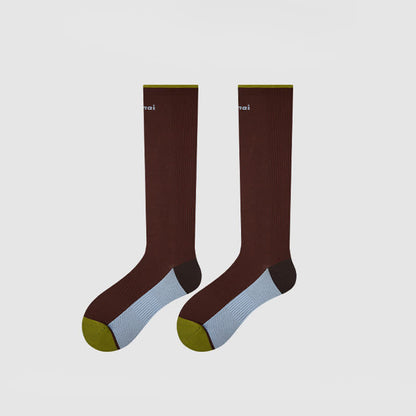 Plusock Burgundy Ribbed Compression Socks(2 Pairs) - image 6
