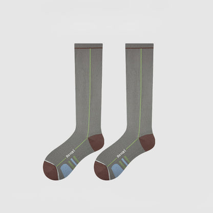 Plusock Burgundy Ribbed Compression Socks(2 Pairs) - image 7