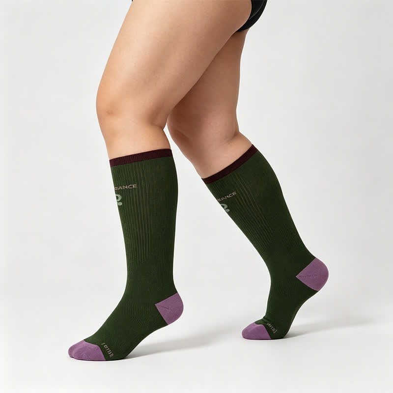 Plusock Varsity Stripe Compression Socks(2 Pairs) - image 5