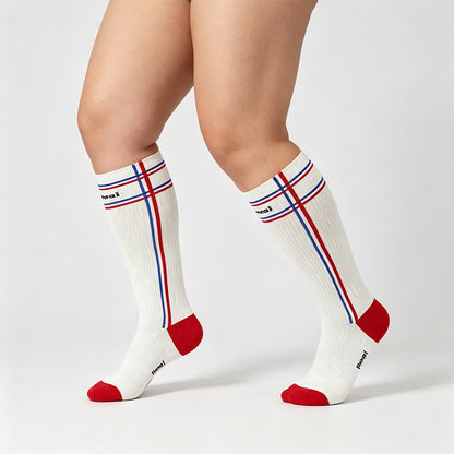 Plusock Varsity Stripe Compression Socks(2 Pairs) - image 0