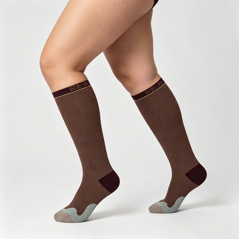 Plusock Varsity Stripe Compression Socks(2 Pairs) - image 2