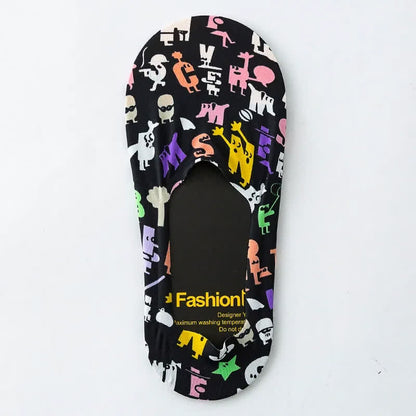 Plusock Playful Cartoon Animal Print No Show Socks(7 Pairs) - B - EU39-44(US6-10) - image 9