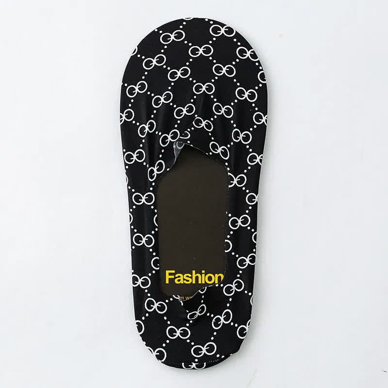 Plusock Playful Cartoon Animal Print No Show Socks(7 Pairs) - image 14