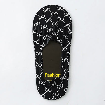 Plusock Playful Cartoon Animal Print No Show Socks(7 Pairs) - image 14