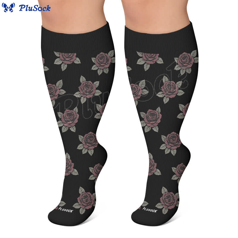 Plusock Plus Size Celestial Knit Compression Socks - image 6