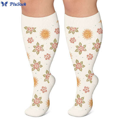 Plusock Plus Size Celestial Knit Compression Socks - image 5
