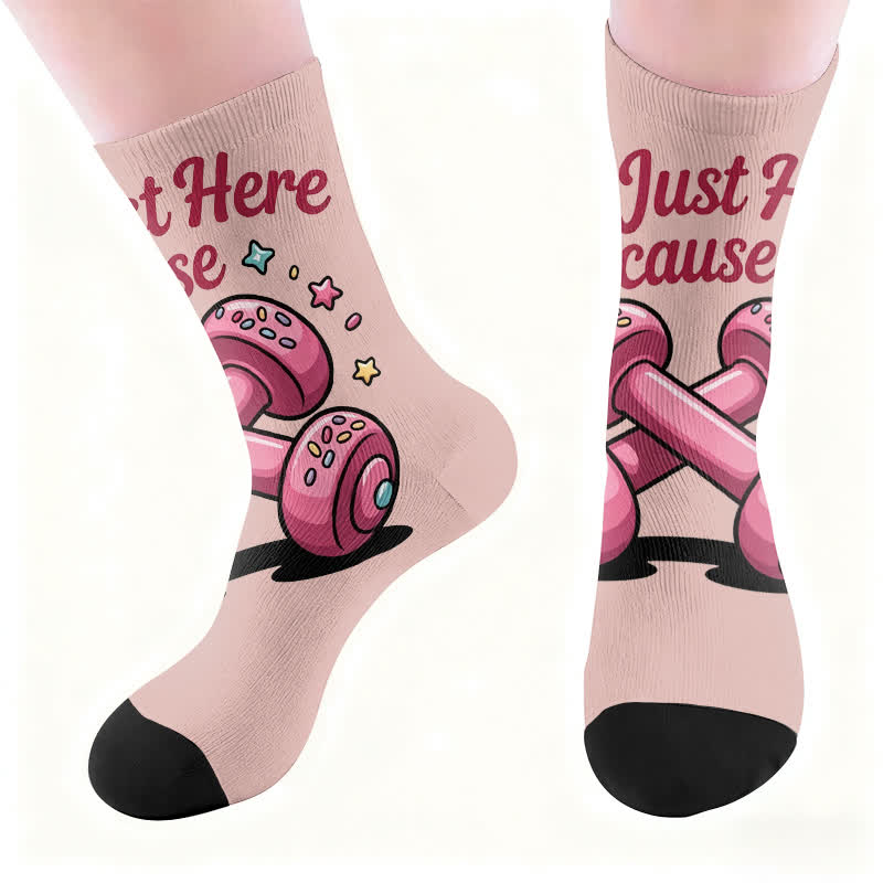 Plusock Alphabet Fitness Socks - Pink(1 Pair) - EU37-44(US4-10) - image 5