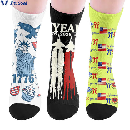 Plusock Flag letters Socks - image 0