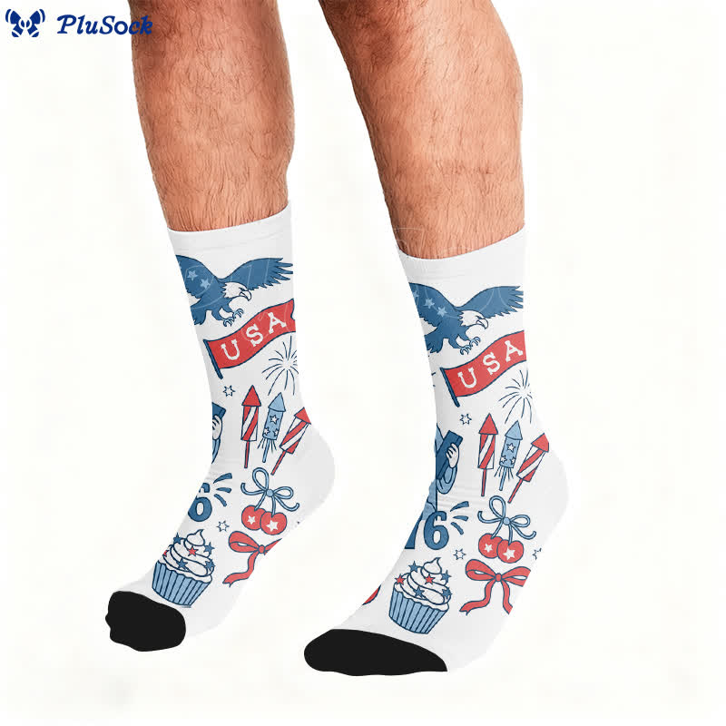 Plusock Flag letters Socks - image 1