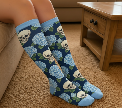 Plusock Plus Size Skull Series Compression Socks - image 2