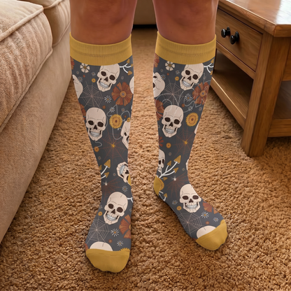Plusock Plus Size Skull Series Compression Socks - image 1