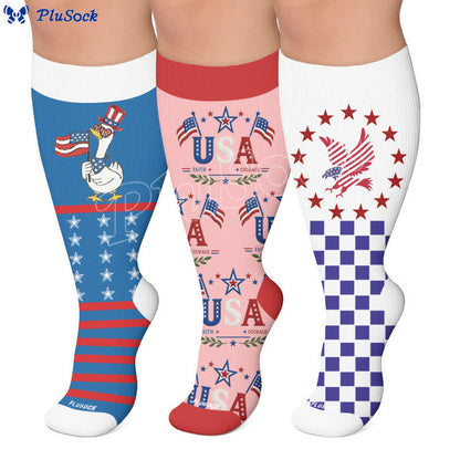 Plusock Plus Size Eagle Standard Compression Socks - image 0