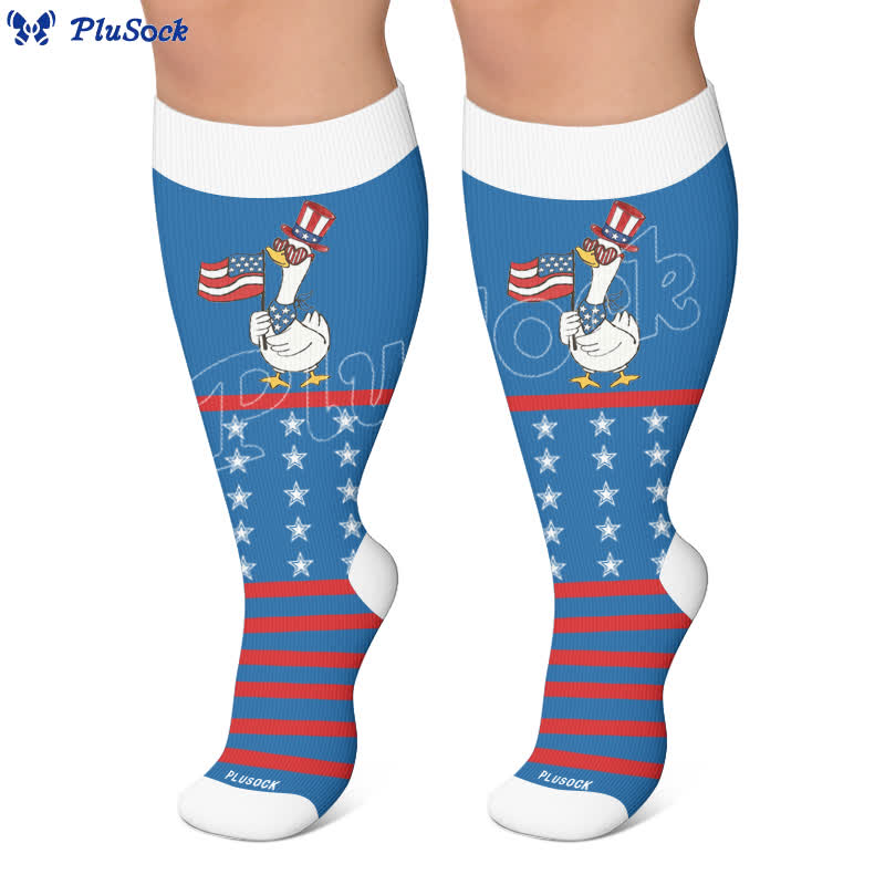 Plusock Plus Size Eagle Standard Compression Socks - image 5