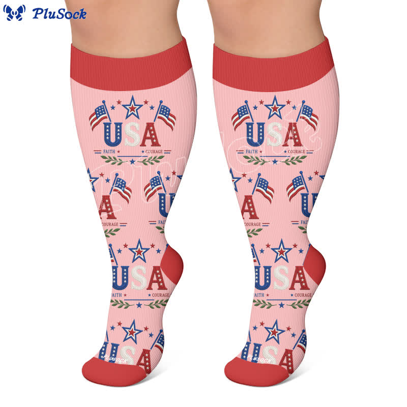 Plusock Plus Size Eagle Standard Compression Socks - image 6