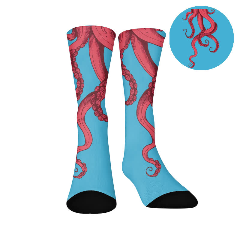 Plusock Animal Poses Socks - Blue(1 Pair) - EU37-44(US4-10) - image 9