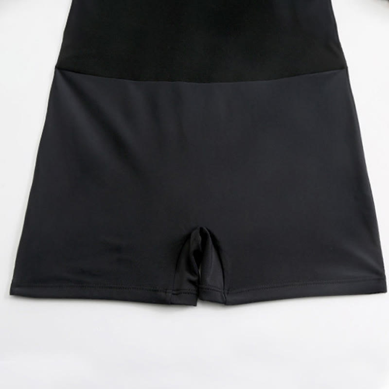 Plusock Off Shoulder Ruffle Sleeve Swim Dress - image 8