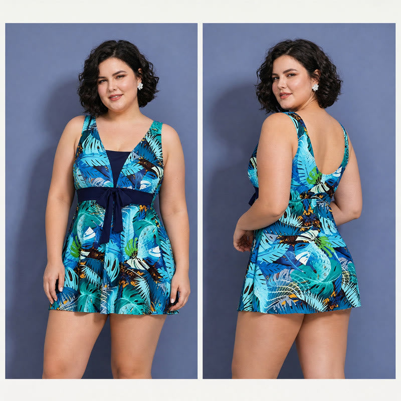 Plusock Tummy Control One Piece Print Swimwear - image 8
