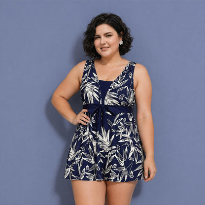 Plusock Tummy Control One Piece Print Swimwear - image 9