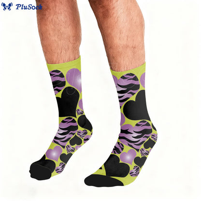 Plusock Sexy Heart Leopard Socks - image 3