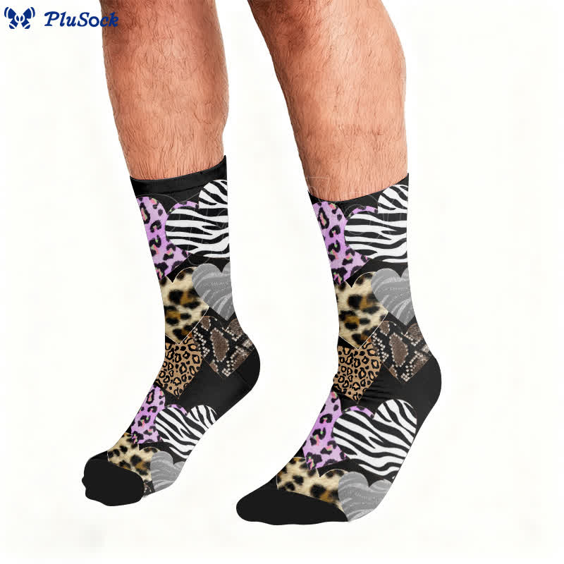 Plusock Sexy Heart Leopard Socks - image 2