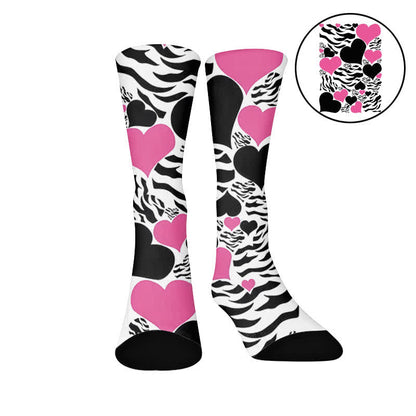 Plusock Sexy Heart Leopard Socks - White(1 Pair) - EU37-44(US4-10) - image 7