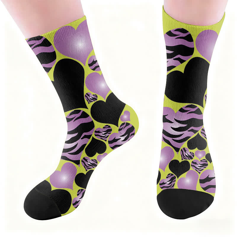 Plusock Sexy Heart Leopard Socks - image 6