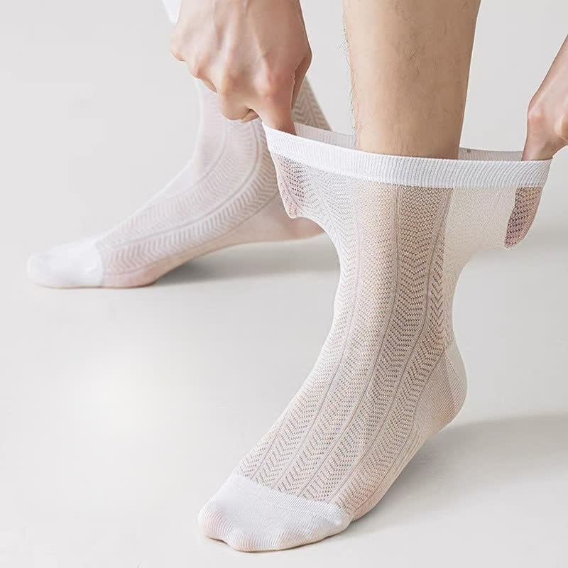 Plusock Sheer Herringbone Quarter Socks(4 Pairs) - image 3