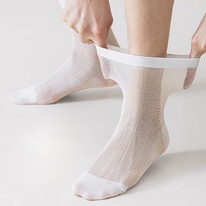 Plusock Sheer Herringbone Quarter Socks(4 Pairs) - image 3