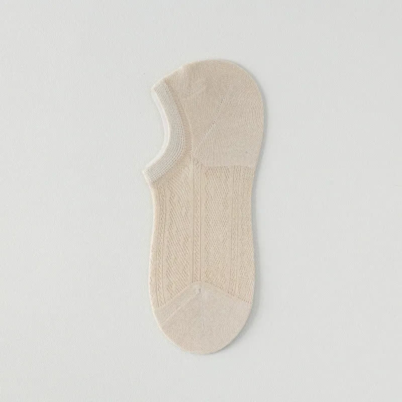 Plusock Air Mesh No Show Socks(7 Pairs) - Nude - EU35-42(US2-8.5) - image 7