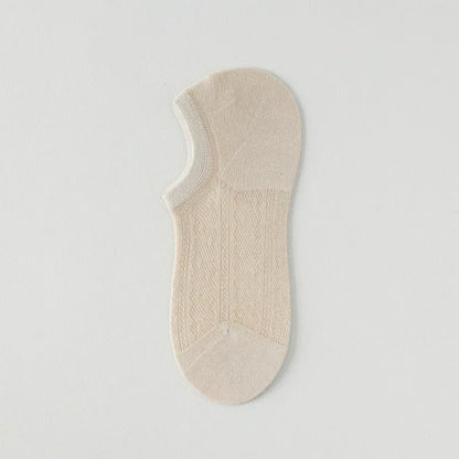Plusock Air Mesh No Show Socks(7 Pairs) - Nude - EU35-42(US2-8.5) - image 7