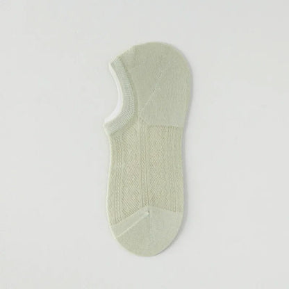 Plusock Air Mesh No Show Socks(7 Pairs) - Green - EU35-42(US2-8.5) - image 4