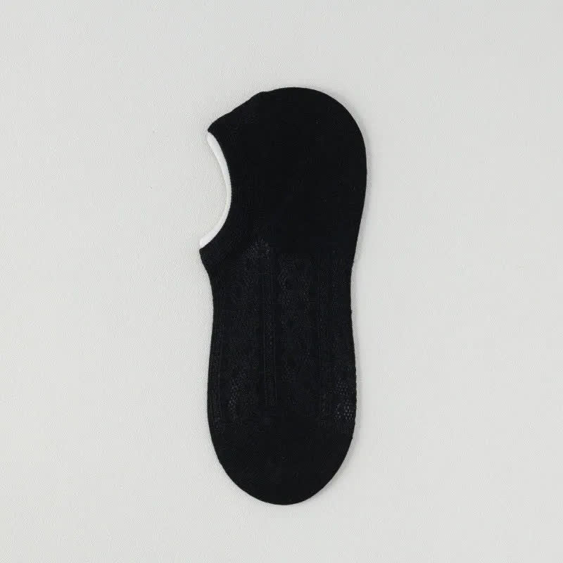 Plusock Air Mesh No Show Socks(7 Pairs) - Black - EU35-42(US2-8.5) - image 5