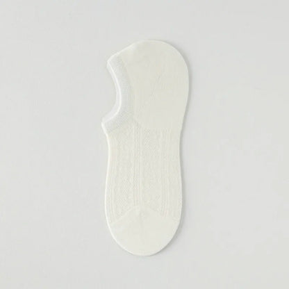 Plusock Air Mesh No Show Socks(7 Pairs) - Beige - EU35-42(US2-8.5) - image 8