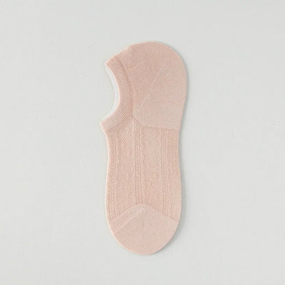 Plusock Air Mesh No Show Socks(7 Pairs) - Pink - EU35-42(US2-8.5) - image 6